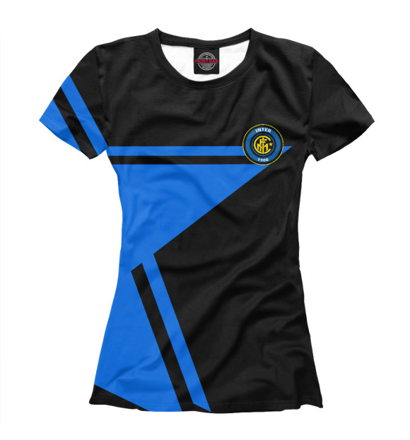 Женская футболка с изображением Inter FC цвета Белый