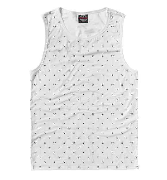 Майка для мальчика с изображением Россия и СССР цвета Белый