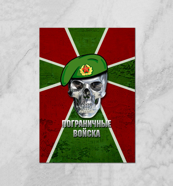 Плакат с изображением Пограничные Войска цвета Белый