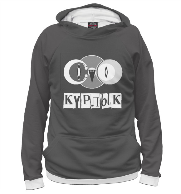 Женское худи с изображением Голубь - курлык цвета Белый