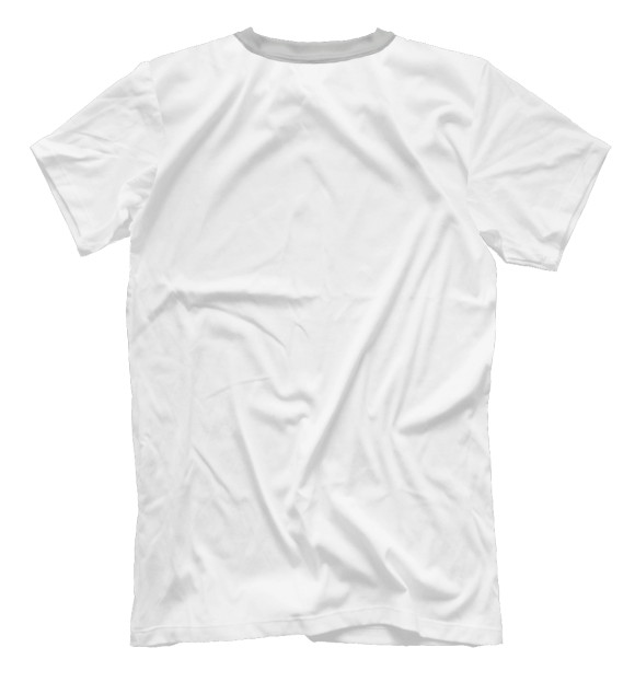 Мужская футболка с изображением Сиба Ину цвета Белый