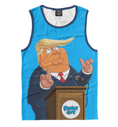 

Майки Print Bar, Белый, Питер Гриффин Трамп