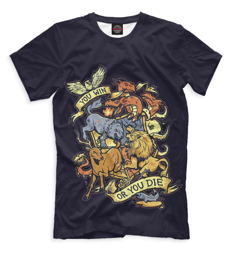 

Футболки Print Bar, Черный, Игра Престолов