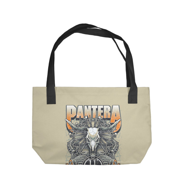 Пляжная сумка с изображением Pantera цвета 