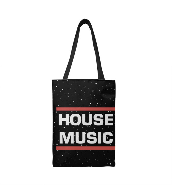 Сумка-шоппер с изображением House music цвета 