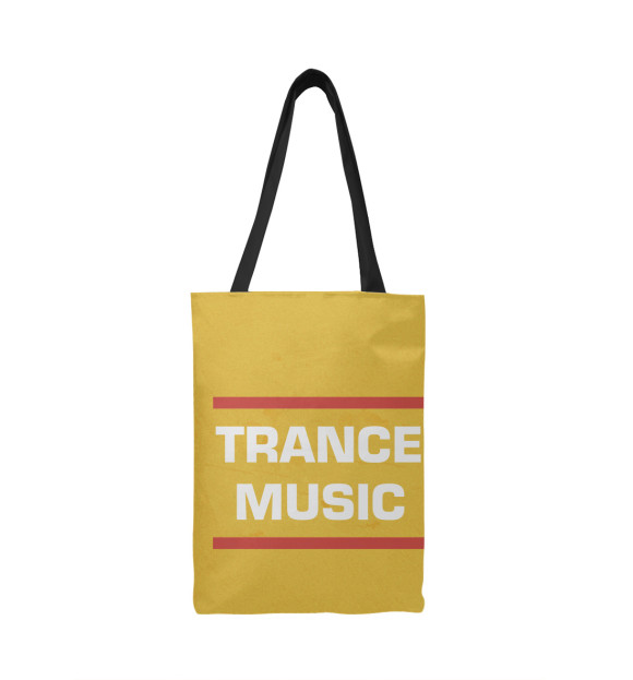 Сумка-шоппер с изображением Trance music цвета 