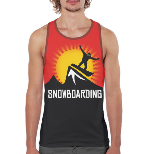 

Майки борцовки Print Bar, Белый, Сноубординг