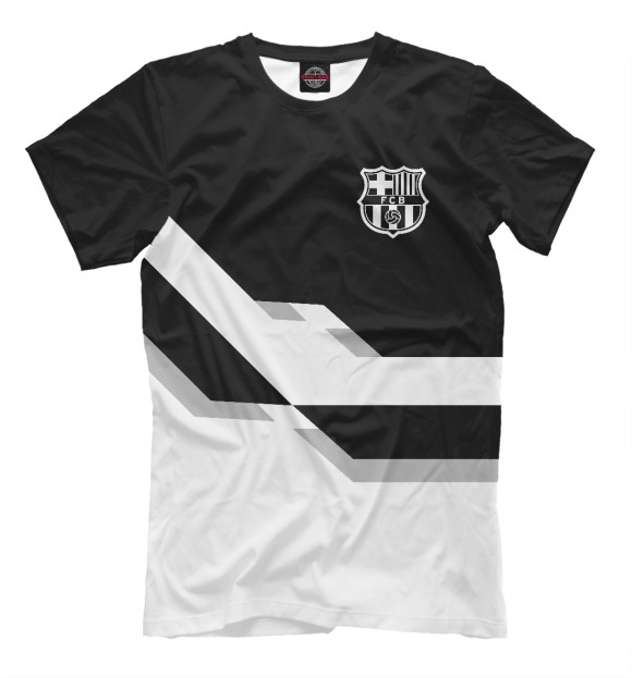 Футболка для мальчиков с изображением FC Barcelona цвета Черный