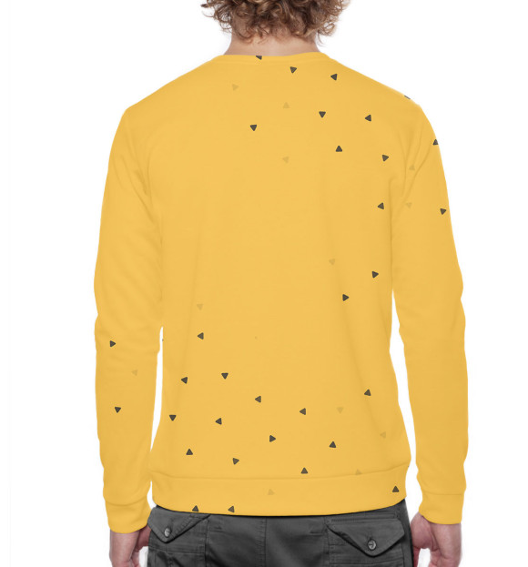 Мужской свитшот с изображением 45 лет цвета Белый