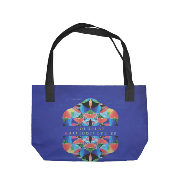 Пляжная сумка с изображением Coldplay - Kaleidoscope цвета 