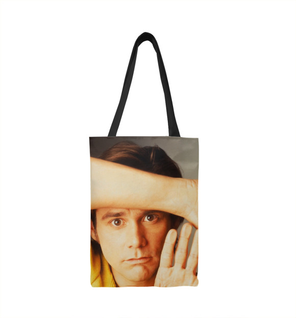 Сумка-шоппер с изображением Jim Carrey цвета 