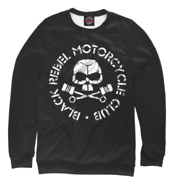 Мужской свитшот с изображением Black Rebel Motorcycle Club цвета Белый
