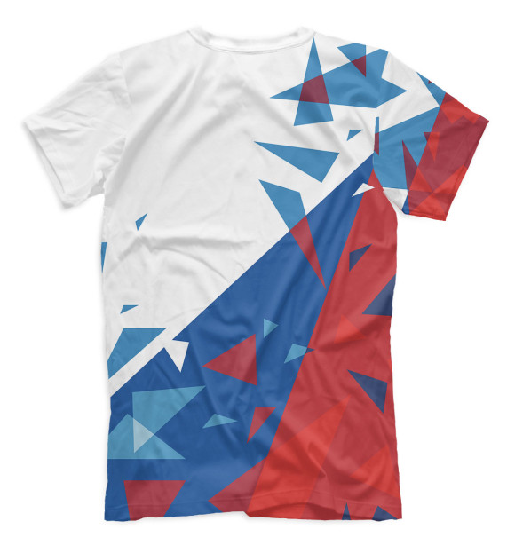 Мужская футболка с притом Сборная России цвета Белый Мужская футболка с изображением Сборная России цвета Белый