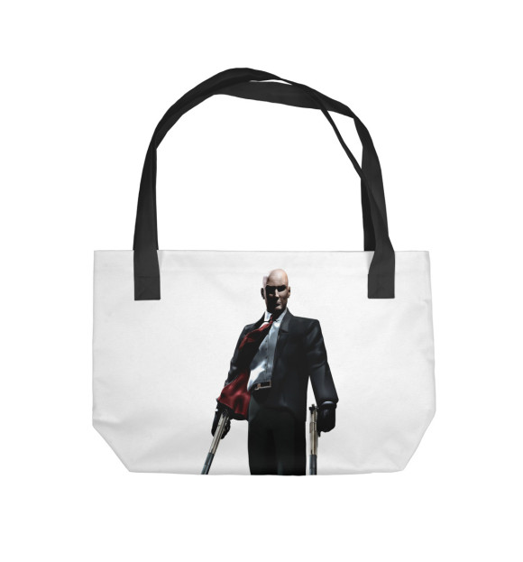 Пляжная сумка с притом Hitman цвета  Пляжная сумка с изображением Hitman цвета
