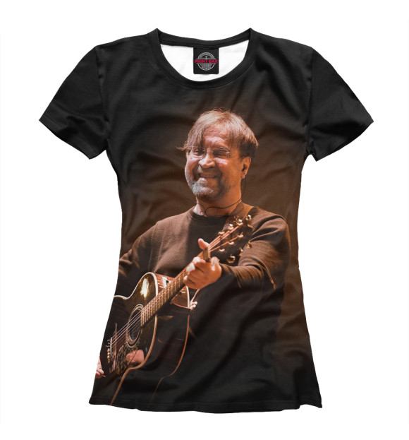 Женская футболка с изображением ДДТ цвета Белый