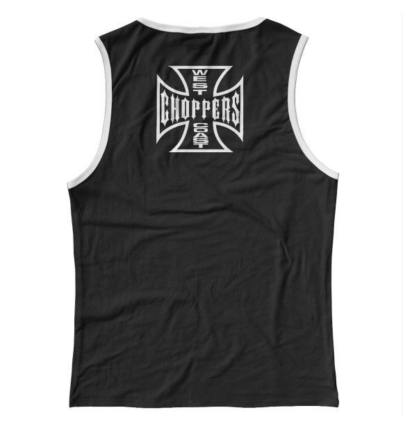 Майка для девочки с изображением West coast choppers цвета Белый