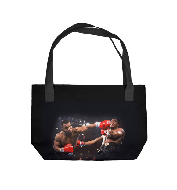 Пляжная сумка с изображением iron Mike Tyson цвета 