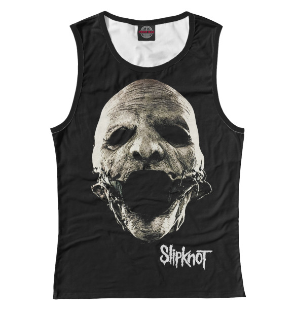 Майка для девочки с изображением Slipknot цвета Белый