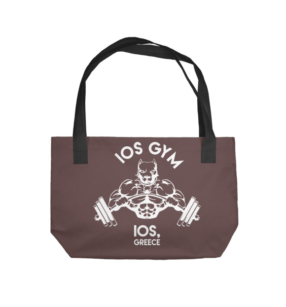 Пляжная сумка с изображением Gym цвета 