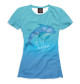 Футболка для девочек Love dolphins