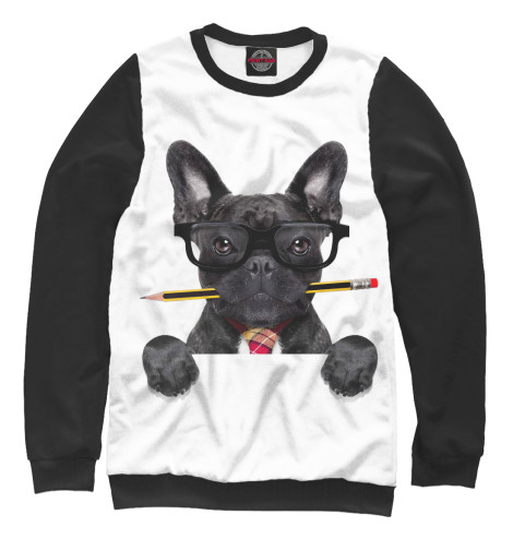 

Свитшоты Print Bar, Белый, Французский бульдог