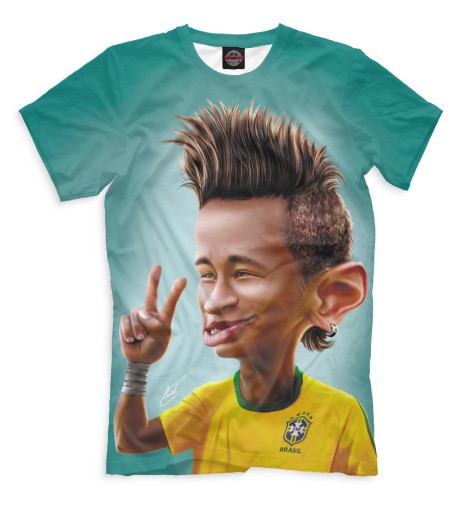 

Футболки Print Bar, Молочно-белый, Неймар