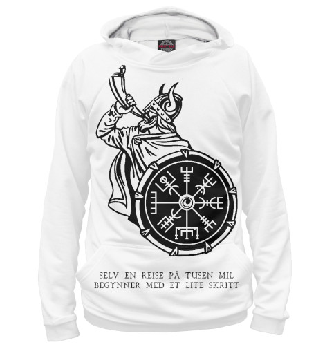 

Худи Print Bar, Белый, Viking