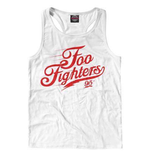

Майки борцовки Print Bar, Белый, Foo Fighters