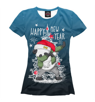 Футболка для девочек Happy new year