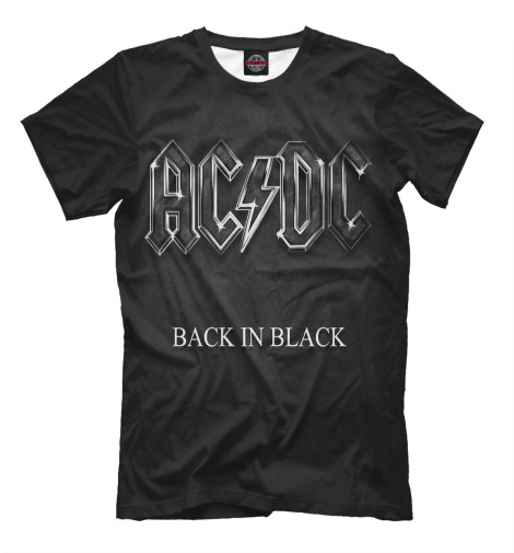 Футболки Print Bar AC/DC Back in Black