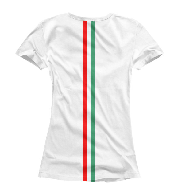 Футболка для девочек с изображением Сборная Италии цвета Белый