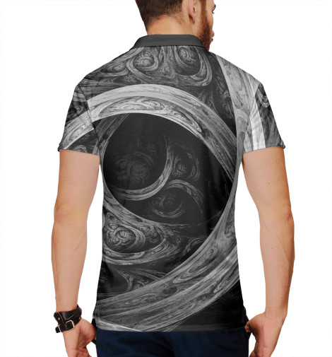 

Поло Print Bar, Белый, Fractal