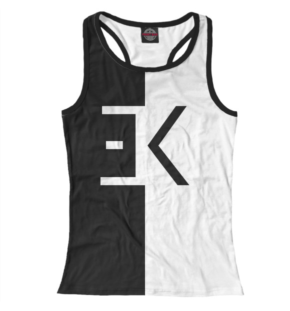 Женская майка-борцовка с изображением Егор Крид цвета Белый