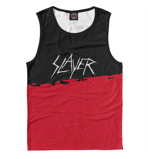 Майка для мальчика с изображением Slayer цвета Белый