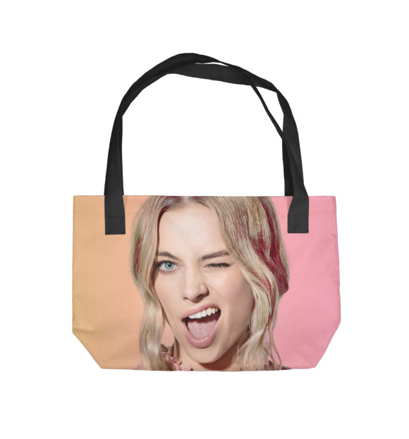 Пляжная сумка с изображением Margot Robbie цвета 