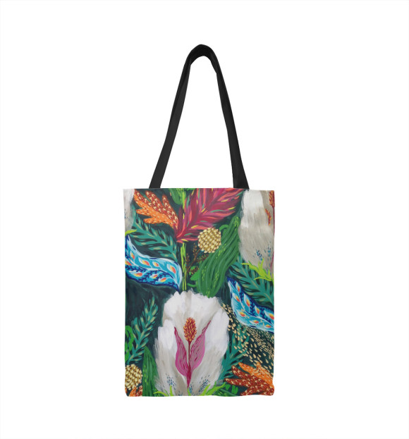 Сумка-шоппер с изображением Экзотический цветок цвета 