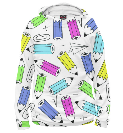 

Худи Print Bar, Белый, The pencils