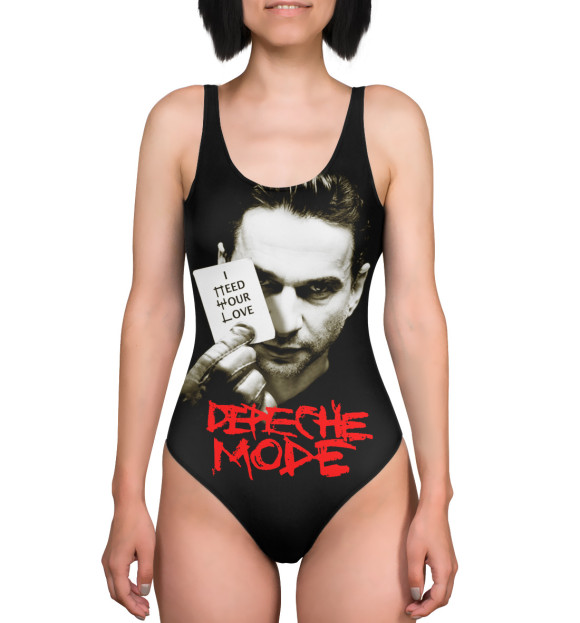 Купальник-боди с изображением Depeche Mode цвета 