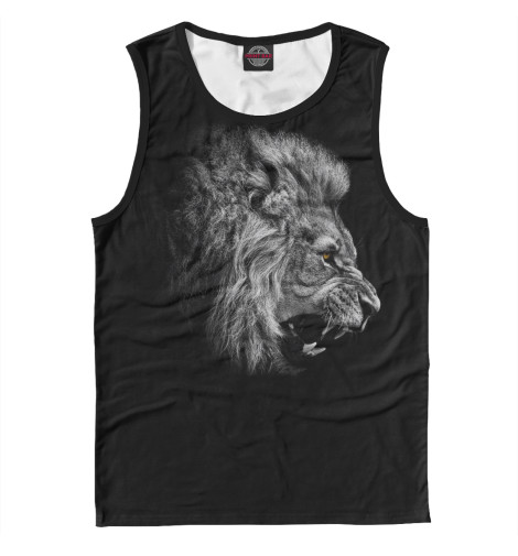 

Майки Print Bar, Белый, Лев рычащий