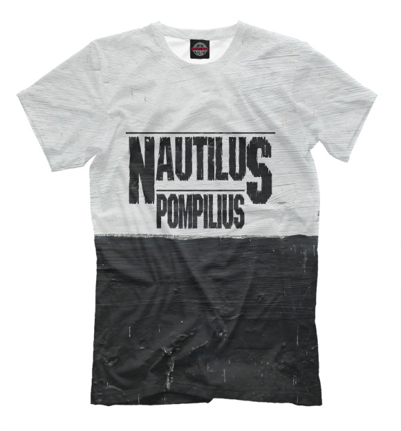 Мужская футболка с изображением Nautilus Pompilius цвета Белый