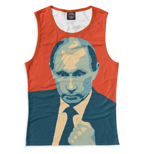 

Майки Print Bar, Белый, Путин