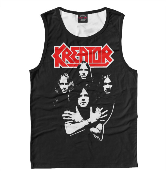 Майка для мальчика с изображением Kreator thrash metal band цвета Белый