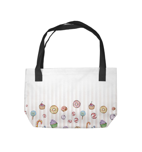 Пляжная сумка с изображением Десерт цвета 