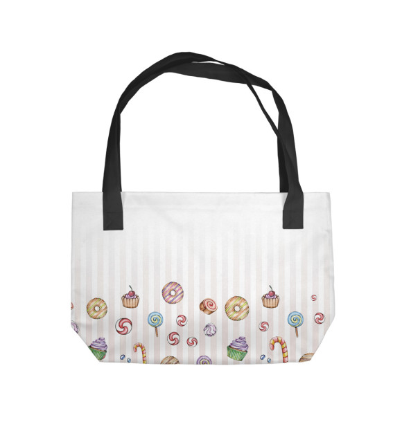 Пляжная сумка с изображением Десерт цвета 