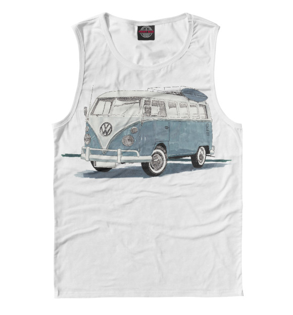 Майка для мальчика с изображением VW T1 цвета Белый