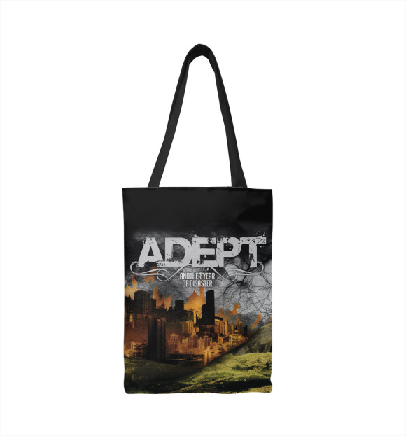 Сумка-шоппер с изображением Adept цвета 