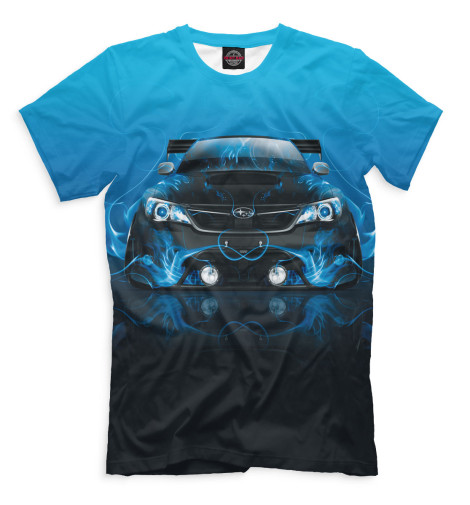 

Футболки Print Bar, Грязно-голубой, Subaru