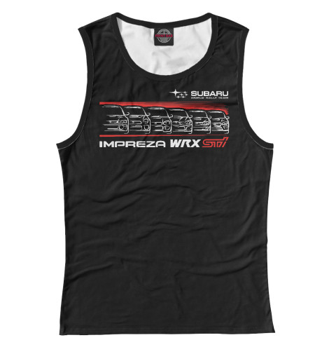 

Майки Print Bar, Белый, Impreza sti