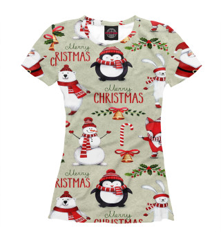 Женская футболка Christmas
