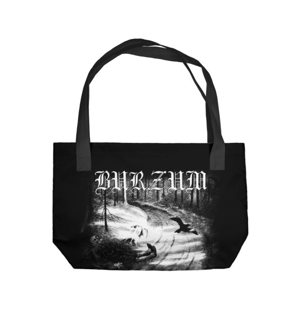 Пляжная сумка с изображением Burzum цвета 